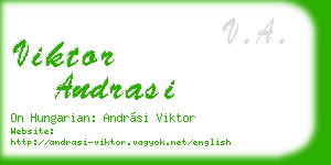 viktor andrasi business card