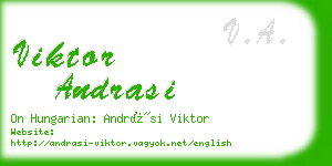 viktor andrasi business card